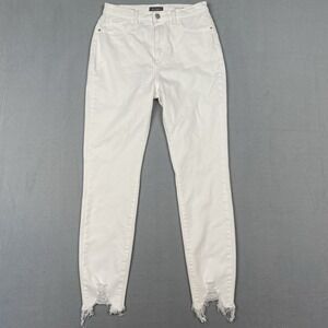 DL1961 Chrissy Ankle‎ Jeans Womens 28 Ultra High Rise Instasculpt Skinny White
